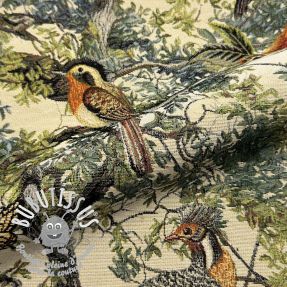 Tissu déco GOBELIN PREMIUM Bird Heritage Forest