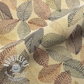Tissu déco GOBELIN PREMIUM Stitch Sketch Leaf