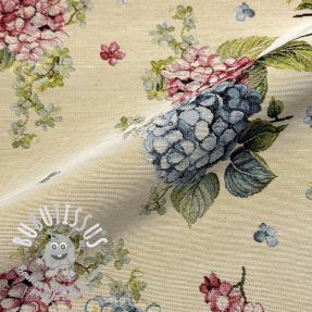 Tissu déco GOBELIN PREMIUM Hydrangea Garden Mix