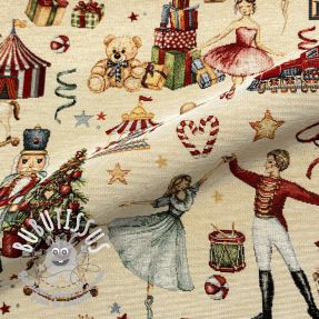 Tissu déco GOBELIN PREMIUM Xmas Fairytale Play