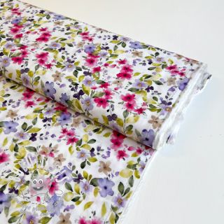 Viscose RADIANCE Flower Uma white digital print