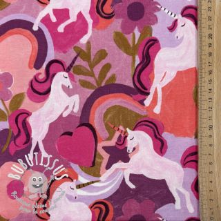 Jersey Unicorns mauve digital print