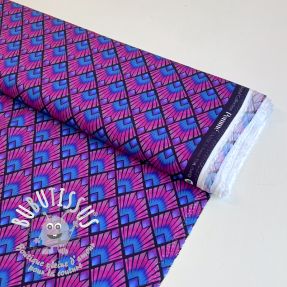 Viscose RADIANCE Graphic navy digital print
