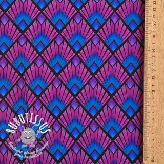 Viscose RADIANCE Graphic navy digital print