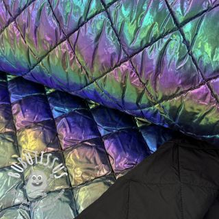 Tissu matelassé FOIL Rainbow multi