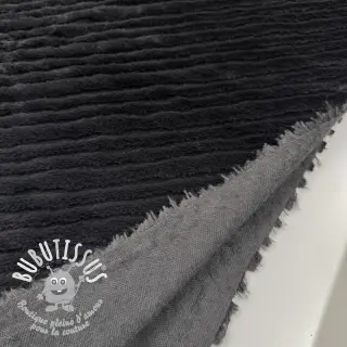 Fourrure Stripes anthracite