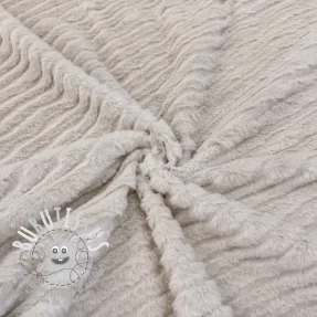 Fourrure Stripes beige