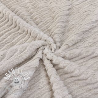 Fourrure Stripes beige