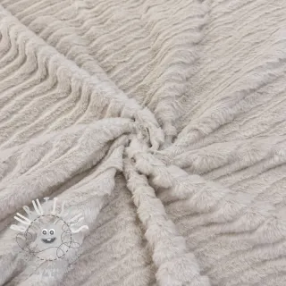 Fourrure Stripes beige