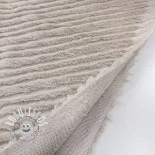 Fourrure Stripes beige