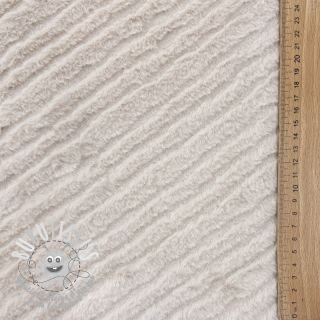 Fourrure Stripes beige