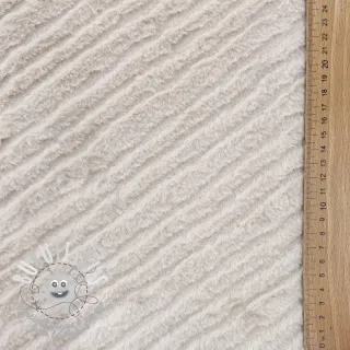 Fourrure Stripes beige