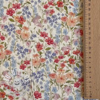 Viscose lin CREPE Flowers Gina digital print