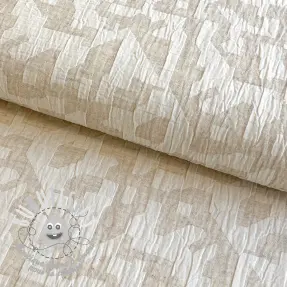 Tissu coton Lin JACQUARD Abstarct natural