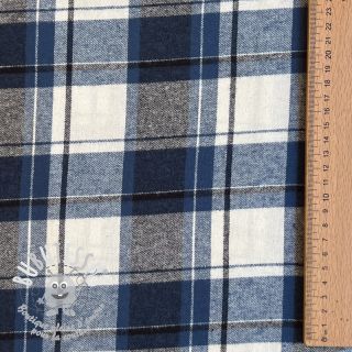 Tissu coton YARN DYED CHECK BRUSHED Silva design A