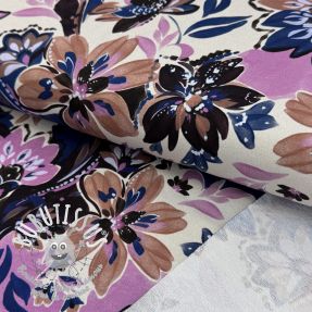 Sweat Flowers Mici ecru digital print