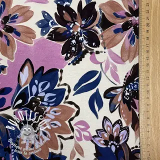 Sweat Flowers Mici ecru digital print