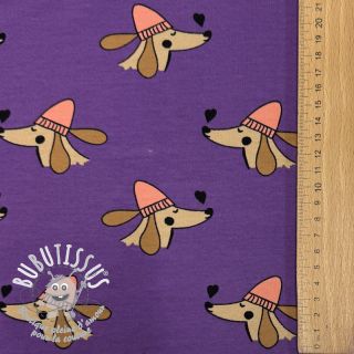 Sweat Dogs and hearts purple