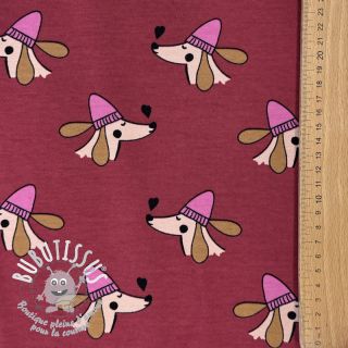 Sweat Dogs and hearts red