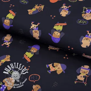 Jersey Dogs navy digital print