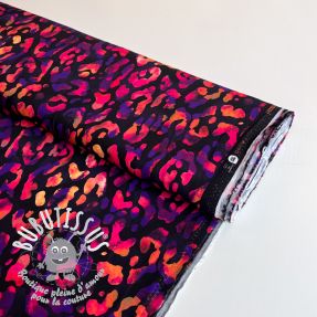 Viscose RADIANCE Animal skin black digital print