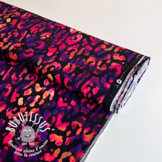 Viscose RADIANCE Animal skin black digital print