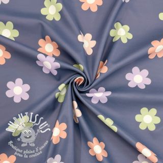 Raincoat fabric Flowers jeans