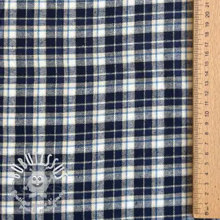 Tissu coton YARN DYED CHECK BRUSHED Silva design B