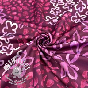 Satin ROYAL MICRO Abstarct bordeaux