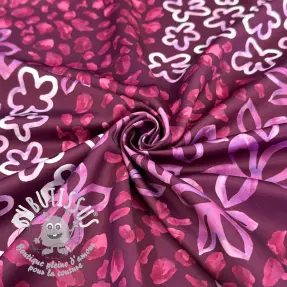 Satin ROYAL MICRO Abstarct bordeaux