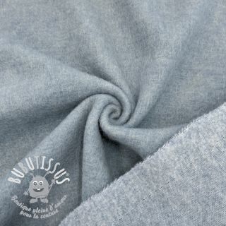 Tissu de manteau PRATO wool light blue melange