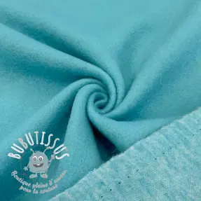 Tissu de manteau PRATO wool aqua