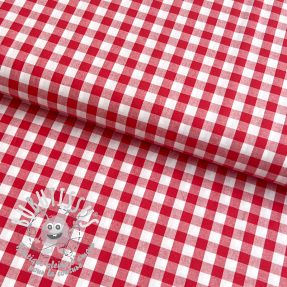 Tissu coton Check red