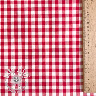 Tissu coton Check red