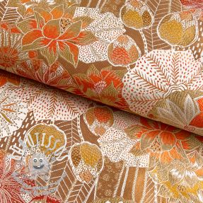 Tissu déco jacquard Opium allover peanut