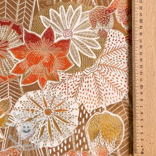Tissu déco jacquard Opium allover peanut