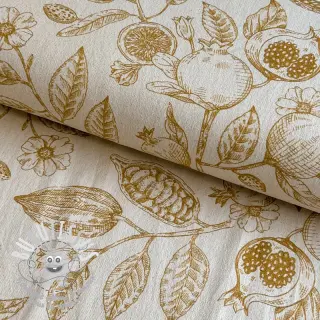 Tissu déco RUSTIC VINTAGE PRINT Granata peanut