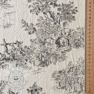 Tissu déco RUSTIC VINTAGE PRINT Gabrielle fusian