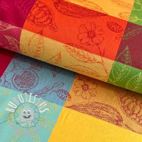 Tissu déco FRENCH TABLE CLOTH JACQUARD Cabosse allover summer