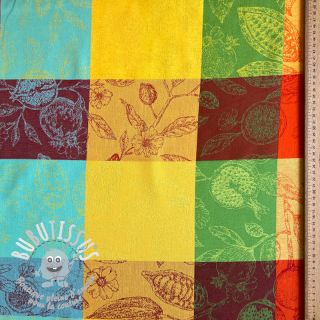 Tissu déco FRENCH TABLE CLOTH JACQUARD Cabosse allover summer