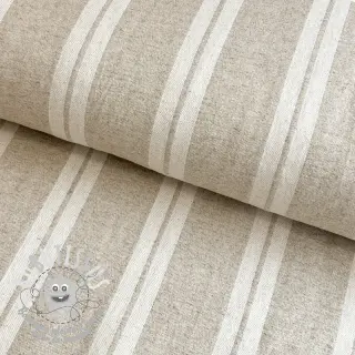 Tissu déco jacquard LINEN LOOK Etretat lin