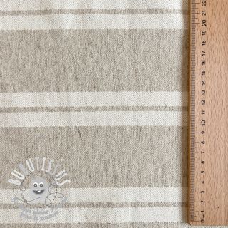 Tissu déco jacquard LINEN LOOK Etretat lin