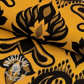 Tissu déco jacquard Baccara gold