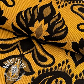 Tissu déco jacquard Baccara gold