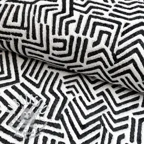 Tissu déco jacquard Mesopotamie allover graphite