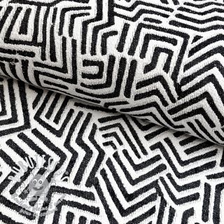 Tissu déco jacquard Mesopotamie allover graphite