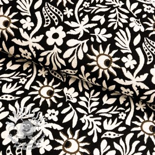 Tissu déco jacquard Sunlight noir