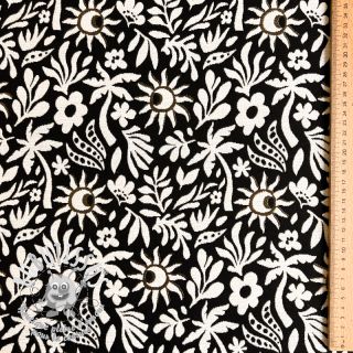 Tissu déco jacquard Sunlight noir