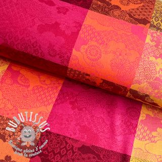 Tissu déco FRENCH TABLE CLOTH JACQUARD Niwa allover harissa