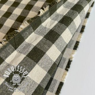 Tissu déco Celestin LUREX kaki